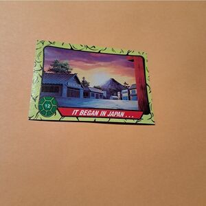 1989 Topps TMNT It Began In Japan Trading Card 12 Teenage Mutant Ninja Turtles
